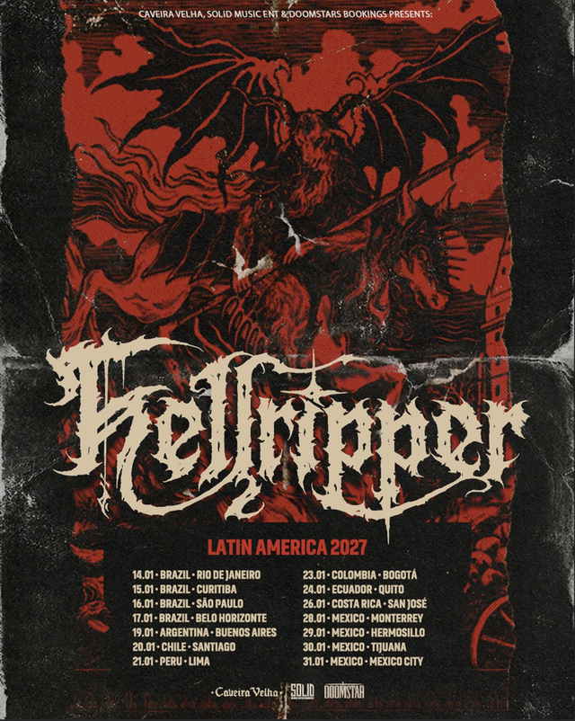 Hellripper anuncia primeira turnê pela América Latina com quatro